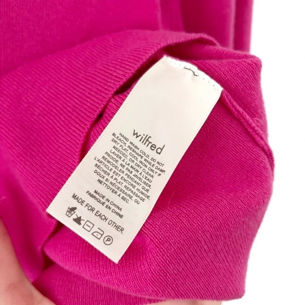 Wilfred | Rebecca Turtleneck Merino Wool Sweater Vital Pink Size 2XL XXL - Picture 6 of 10